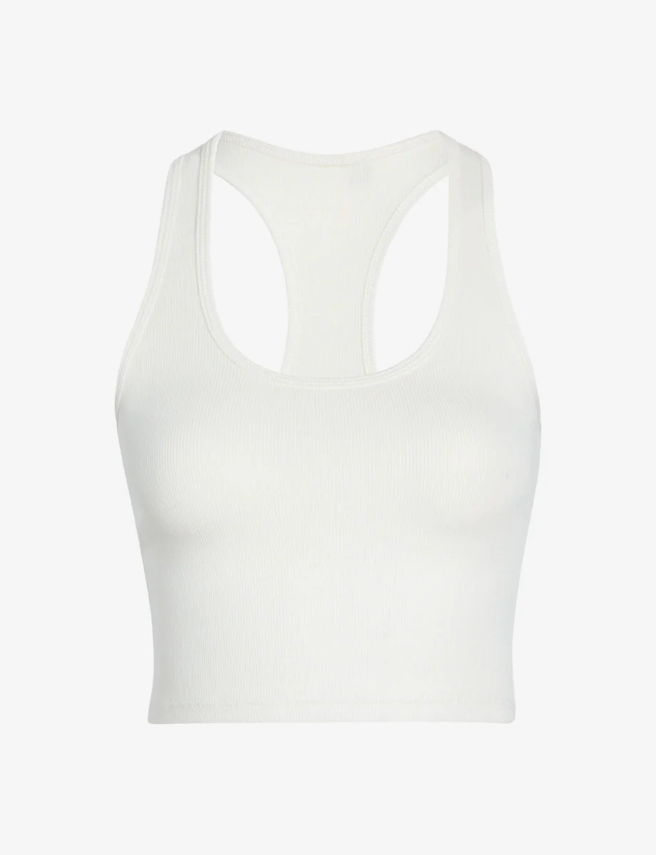 Better Than Basic Rib Cropped Racerback Tank - Image 17