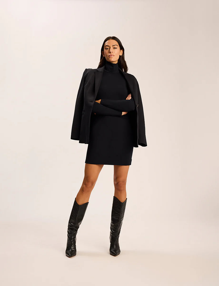 Butter Luxe Long Sleeve Turtleneck Mini Dress - Image 4