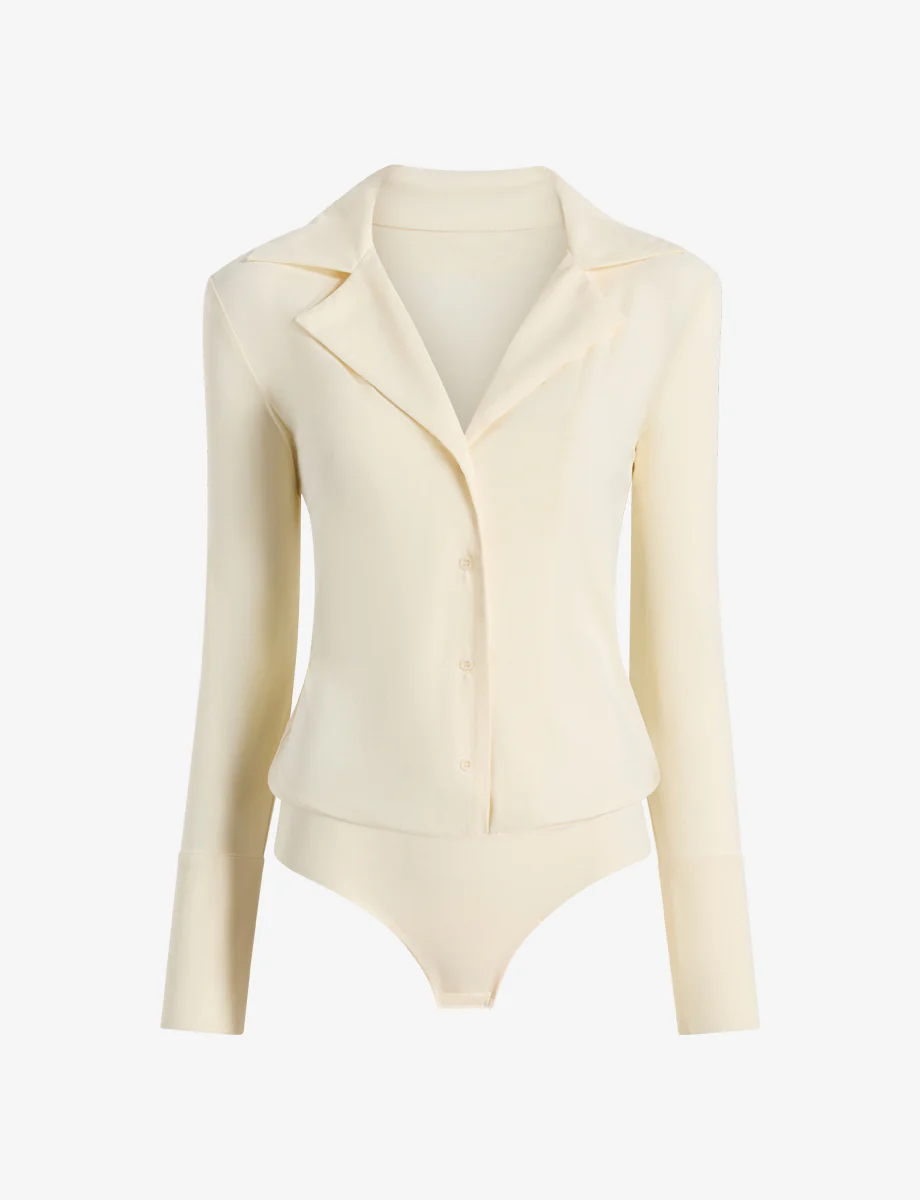 Classic Blousey Button Down Bodysuit - Image 8