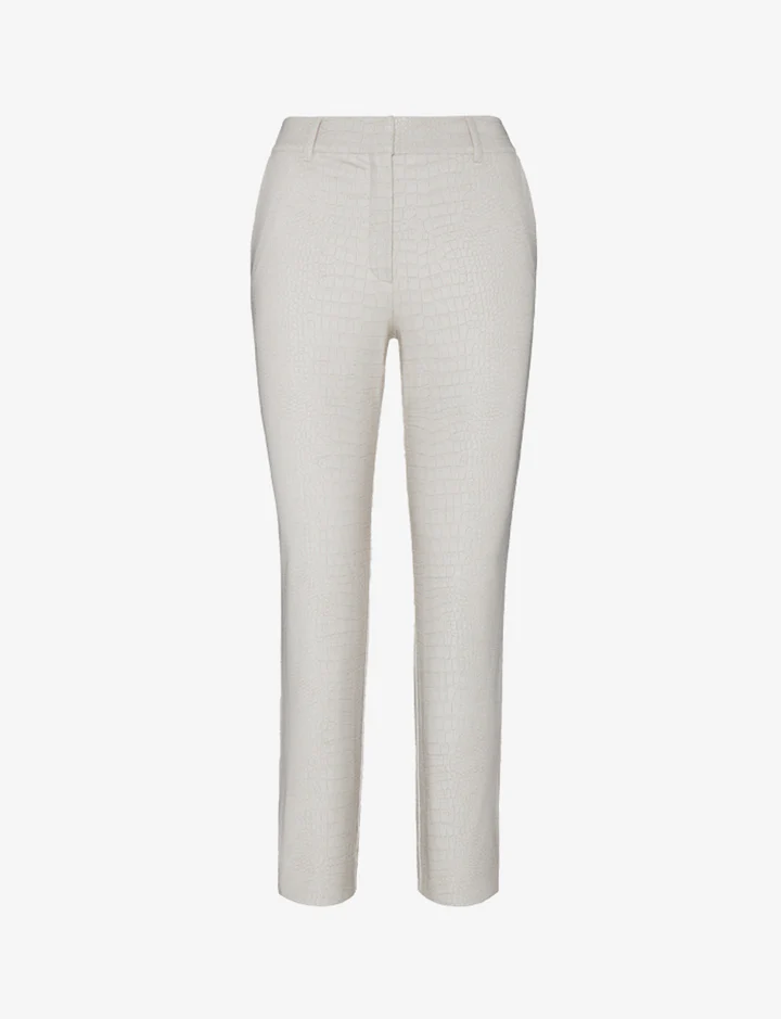 Faux Leather Animal 7/8 Trouser - Image 4