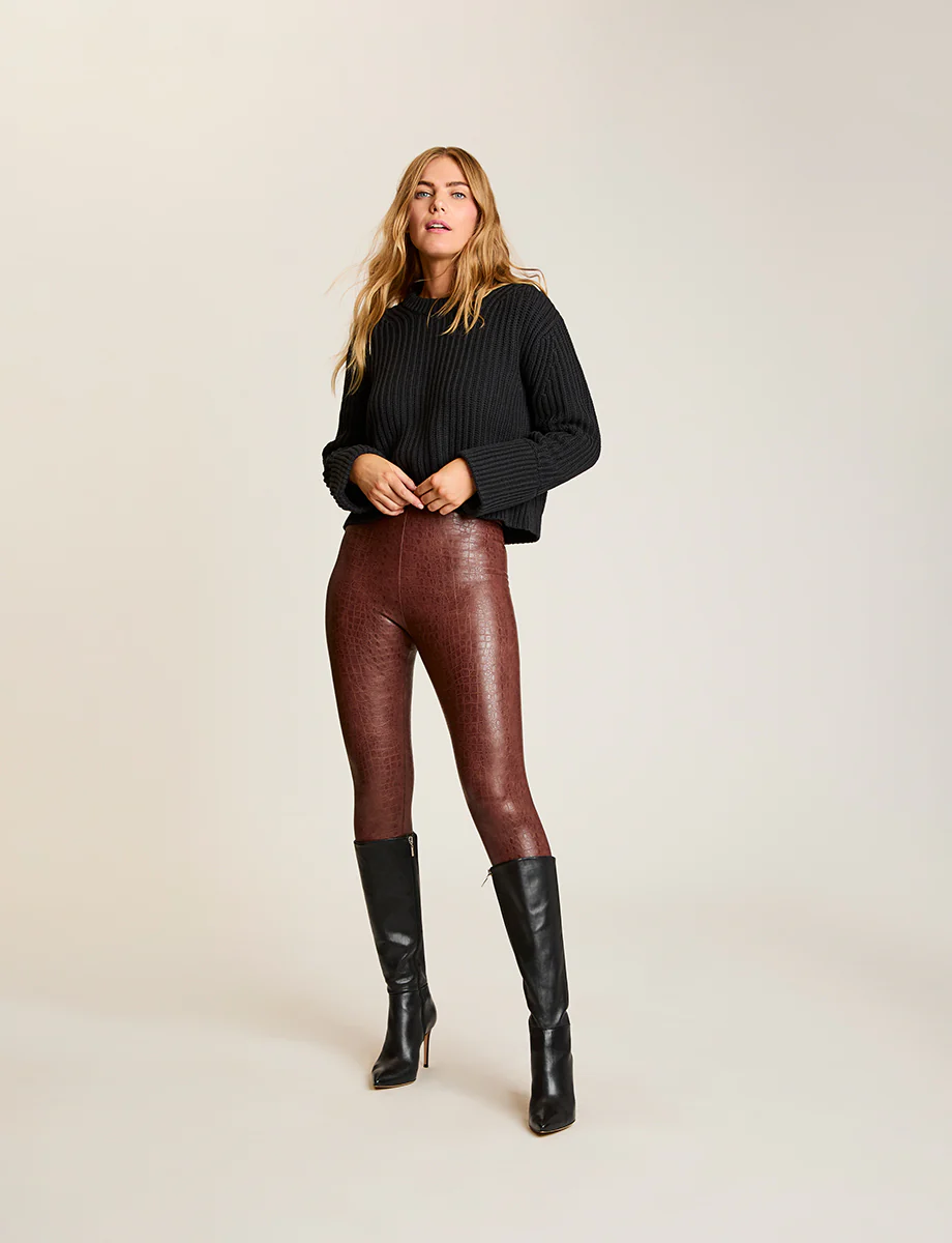 Faux Leather Animal Legging - Image 10