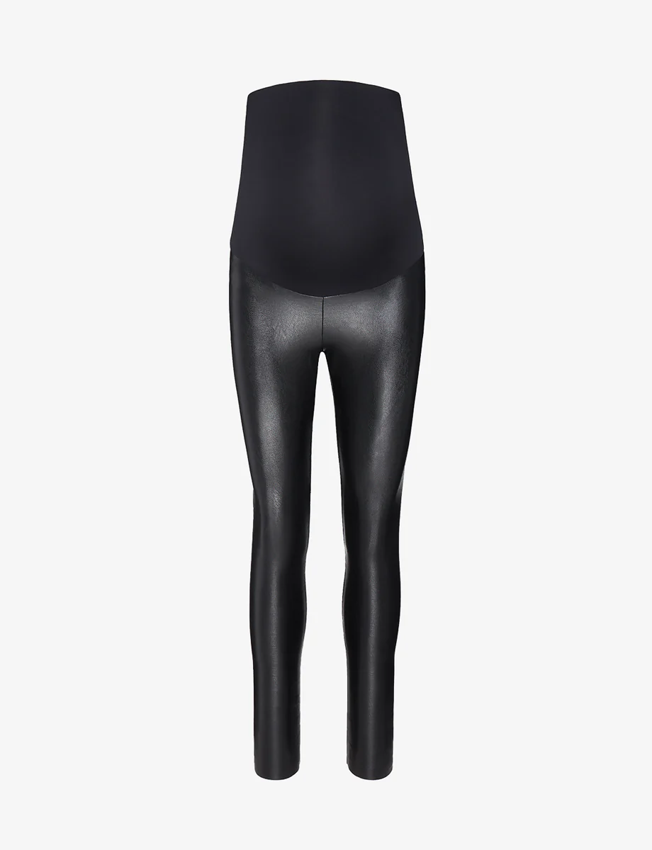 Faux Leather Maternity Legging - Image 3