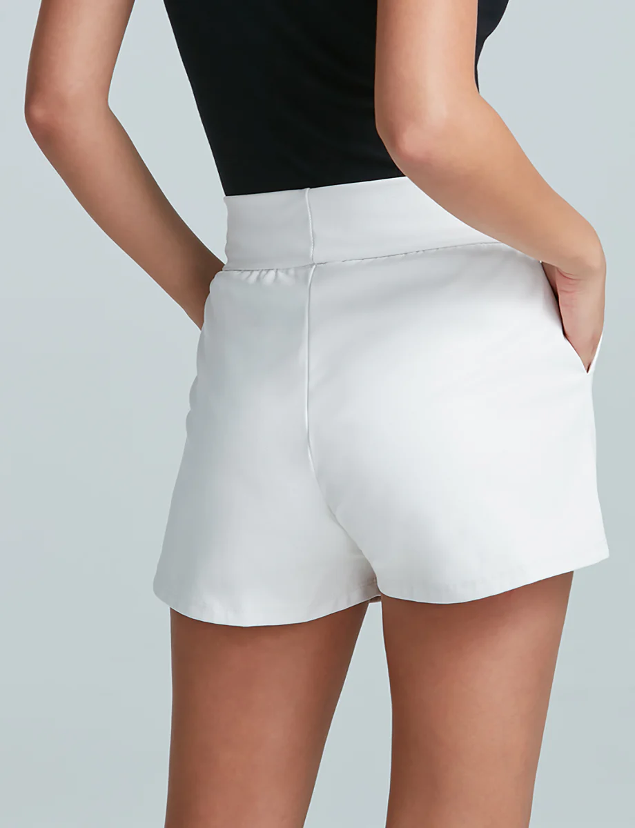 Faux Leather Relaxed Short - Image 15