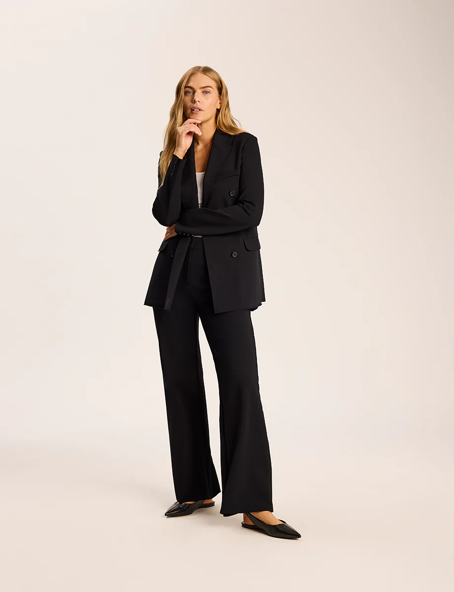 Neoprene CEO Wide Leg Trouser - Image 5