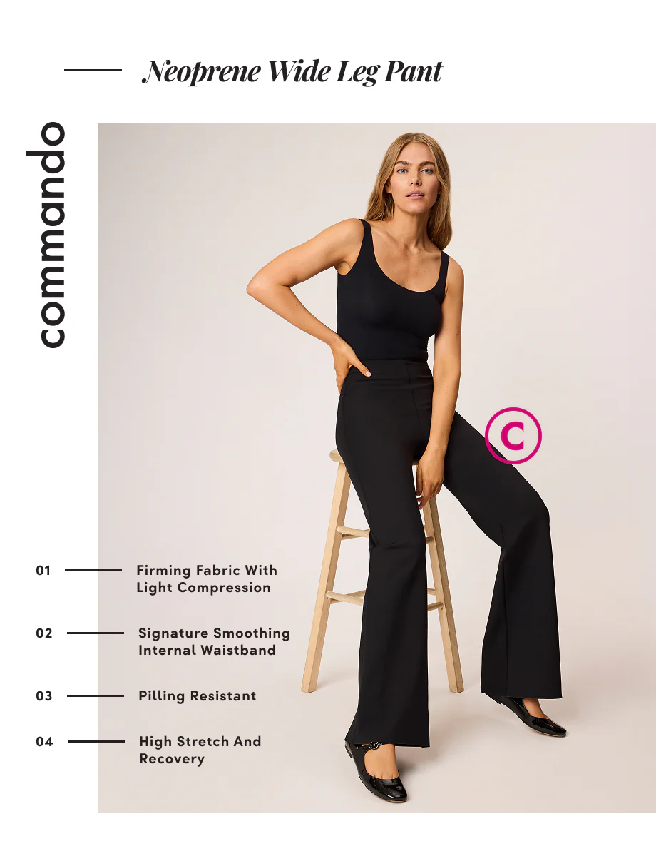 Neoprene Wide Leg Pant - Image 15