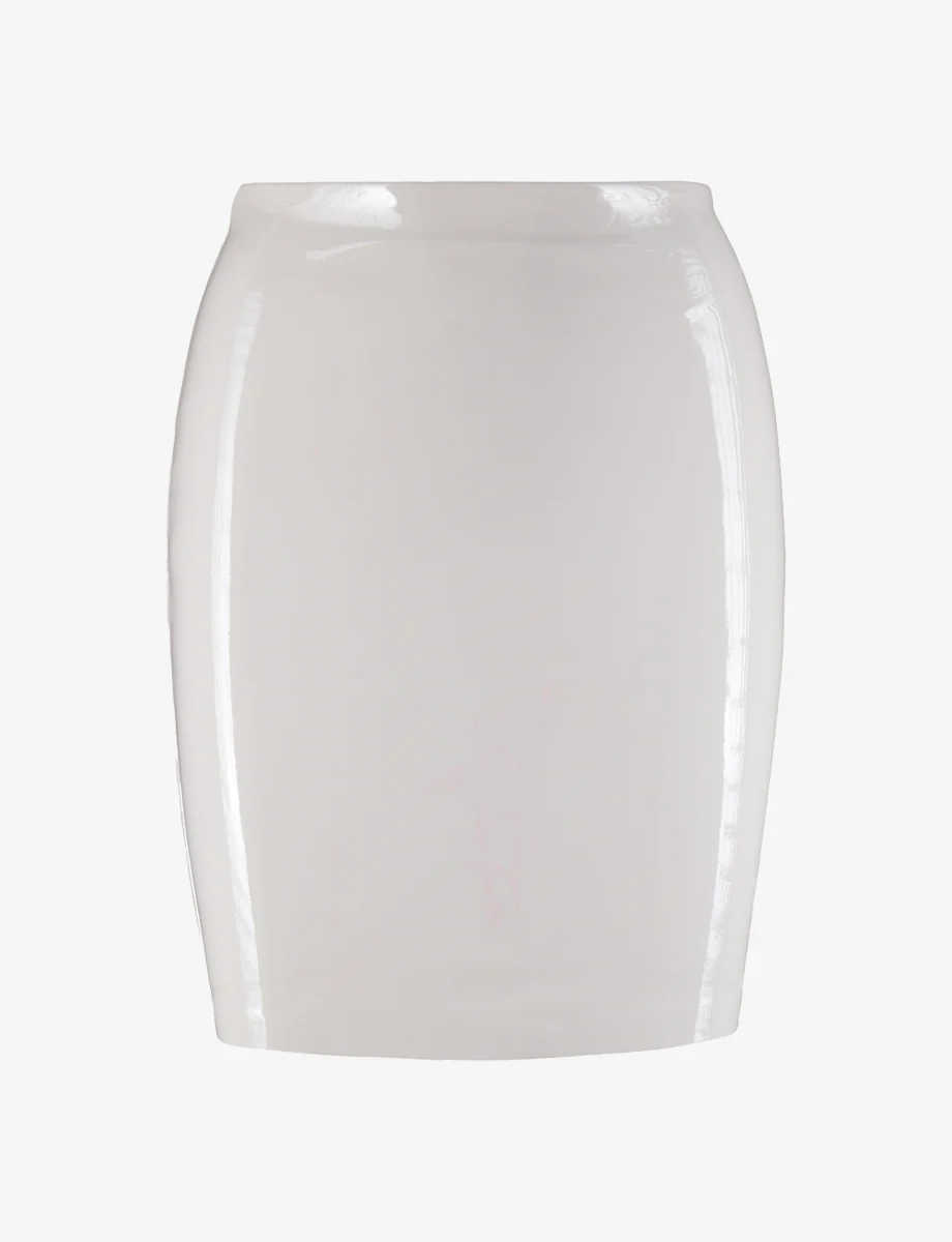 Faux Patent Leather Mini Skirt - Image 9